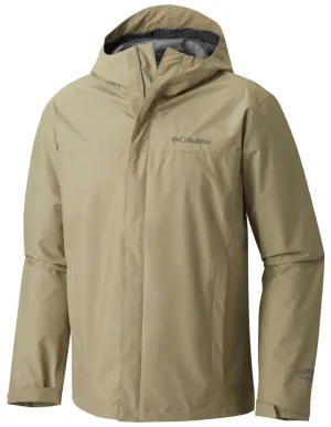 Columbia Men Green Diablo Creek Rain Shell Waterproof Adaptive Fit Comfortable fit
