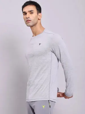 Affordable accessibility Rayon blend Men Melange Slim Fit Crew Neck T-shirt with DOUBLE COOL