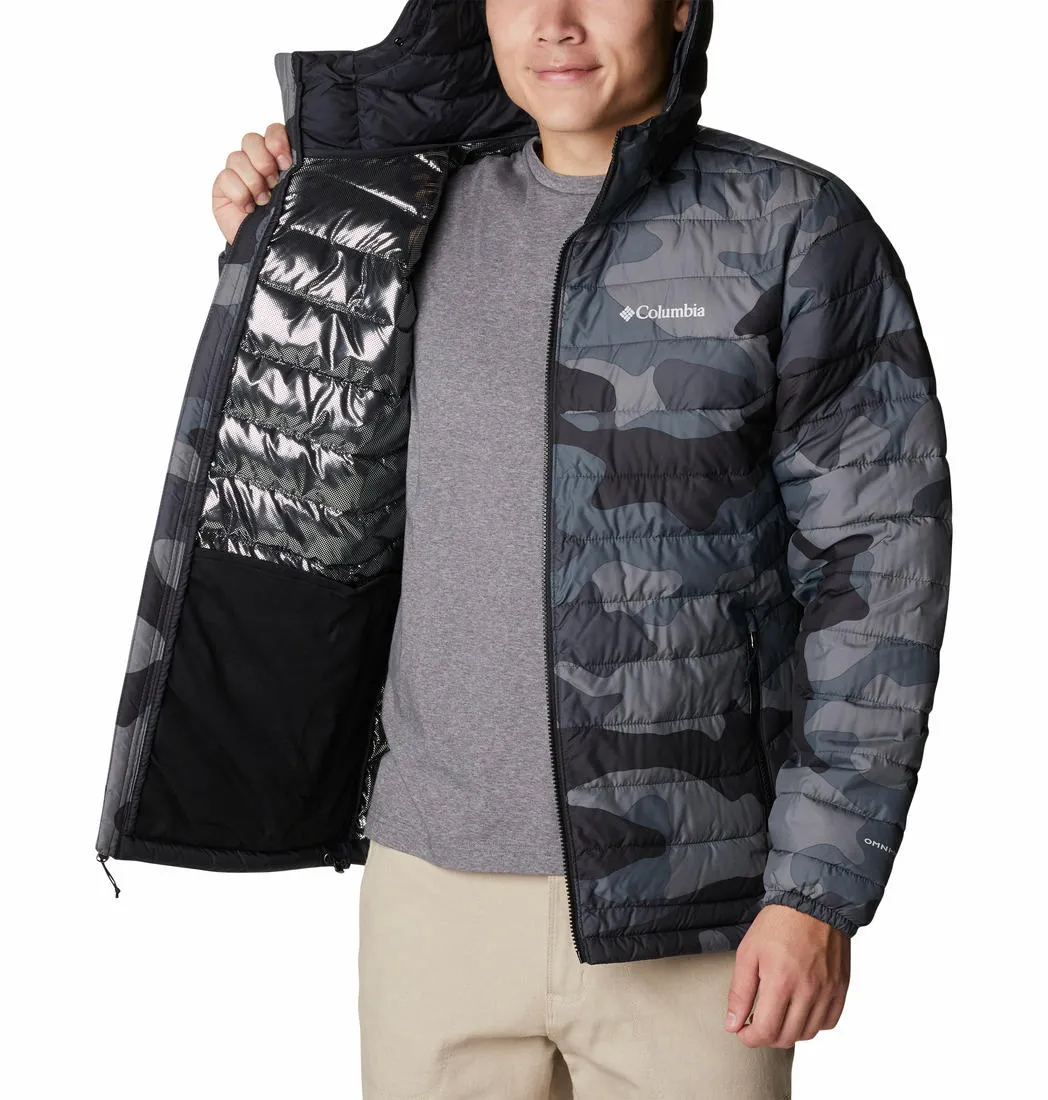 Asset Smooth Finish Columbia Men Black Powder Lite Hooded Jacket