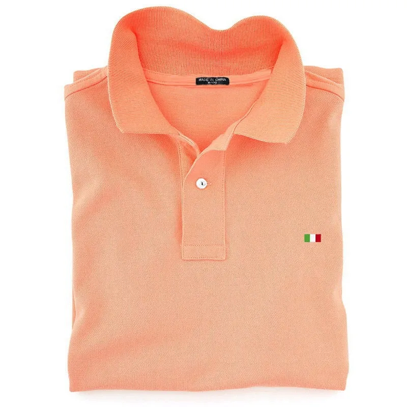 Ocean Glow High-Quality Summer Men's T-Shirts Business Short Sleeve Men's Shirts