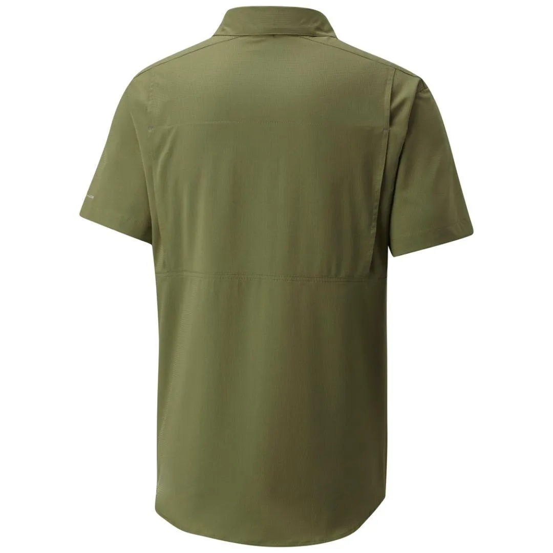 AntiOdor Fabric Columbia Men Green Silver Ridge Lite Short Sleeve Shirt (Sun Protection)