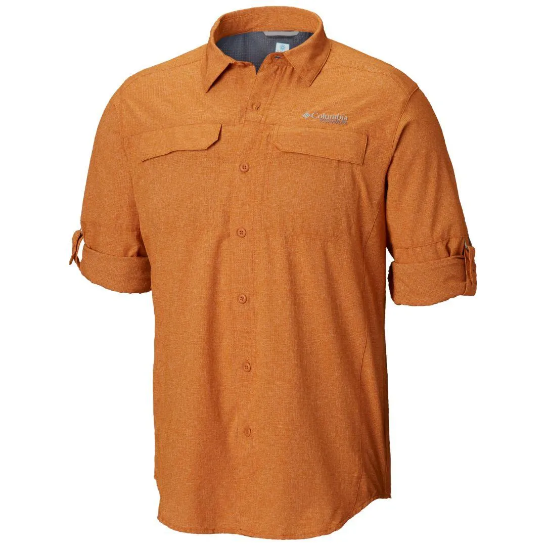 Columbia Men Orange Irico Mens Long Sleeve Shirt Royal Charm Practical Shorts