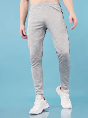 Men Melange Slim Fit Trackpants with TECHNO DRY Versatile Training