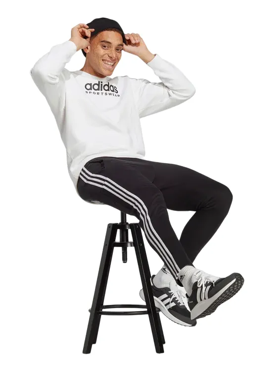 Quick Release Hem Adjusters Adidas Pantalone sportivo da uomo in jersey 3 Strisce IC0044 black
