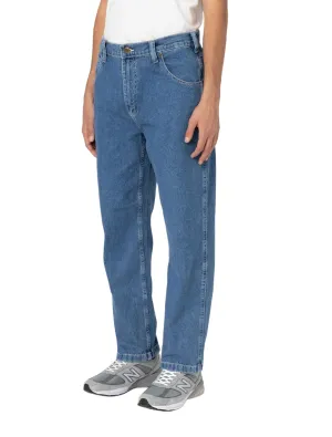 Dickies pantalone jeans da uomo Garyville DK0A4XECCLB1 blu medio Work Ready Soft Reliable Fit