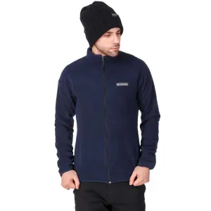 Columbia Men Blue Basin Trail Fleece Full Zip Winter Outfit Gear Stylish Days