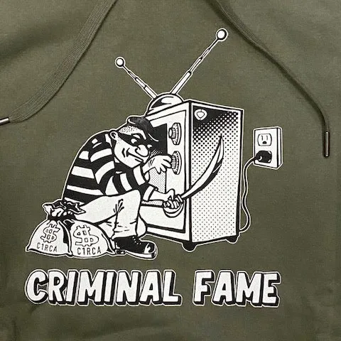 Autumn Wear Athletic Cut C1RCA felpa da uomo con cappuccio Criminal Hood MHO154 verde