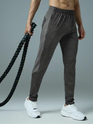 Men Melange Slim Fit Trackpants with TECHNO DRY Ultra Soft Lining
