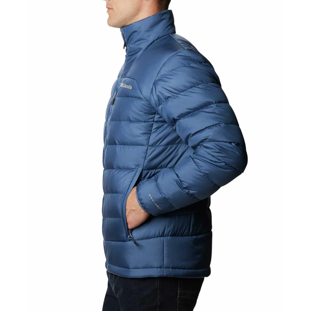 Columbia Men Blue Autumn Park Down Jacket Flexible Shoulder Seams