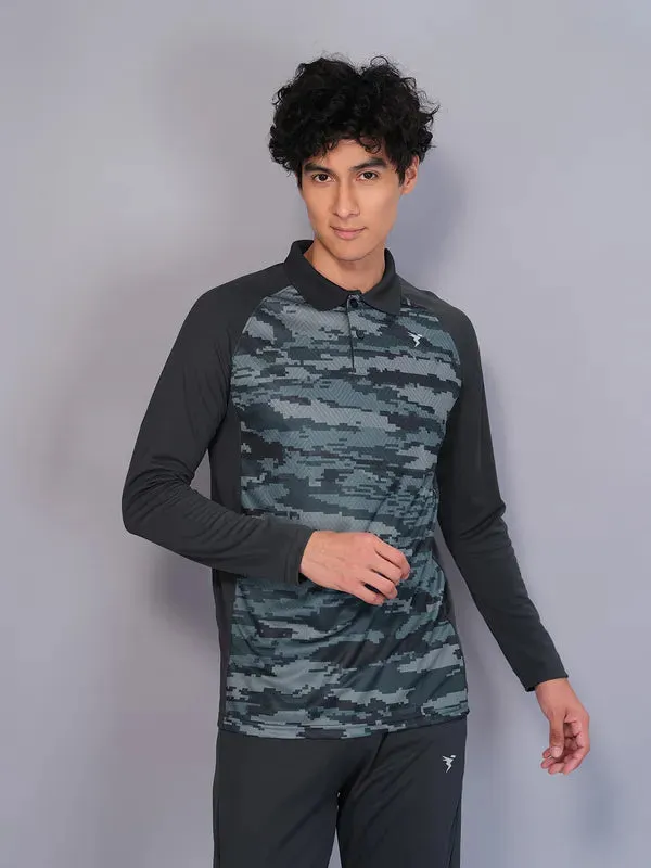 Active Lifestyle Casual Vibes Men Colorblock Slim Fit Polo T-shirt with TECHNO GUARD