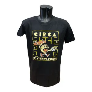 C1RCA maglietta manica corta da uomo SK8-MAN MTS141 nero Washable fabric