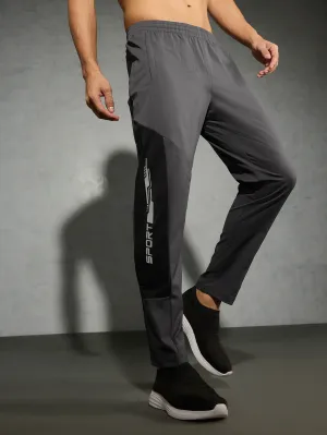 Thermal Regulating Material Endurance Joggers Men Colorblock Slim Fit Trackpants with TS FLEXI