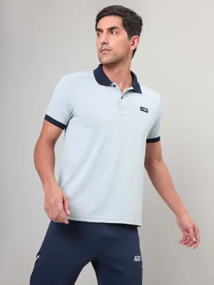 Men Solid Slim Fit Polo Sports T-shirt with MATPIQ Summer Staple LowProfile Seam Tape