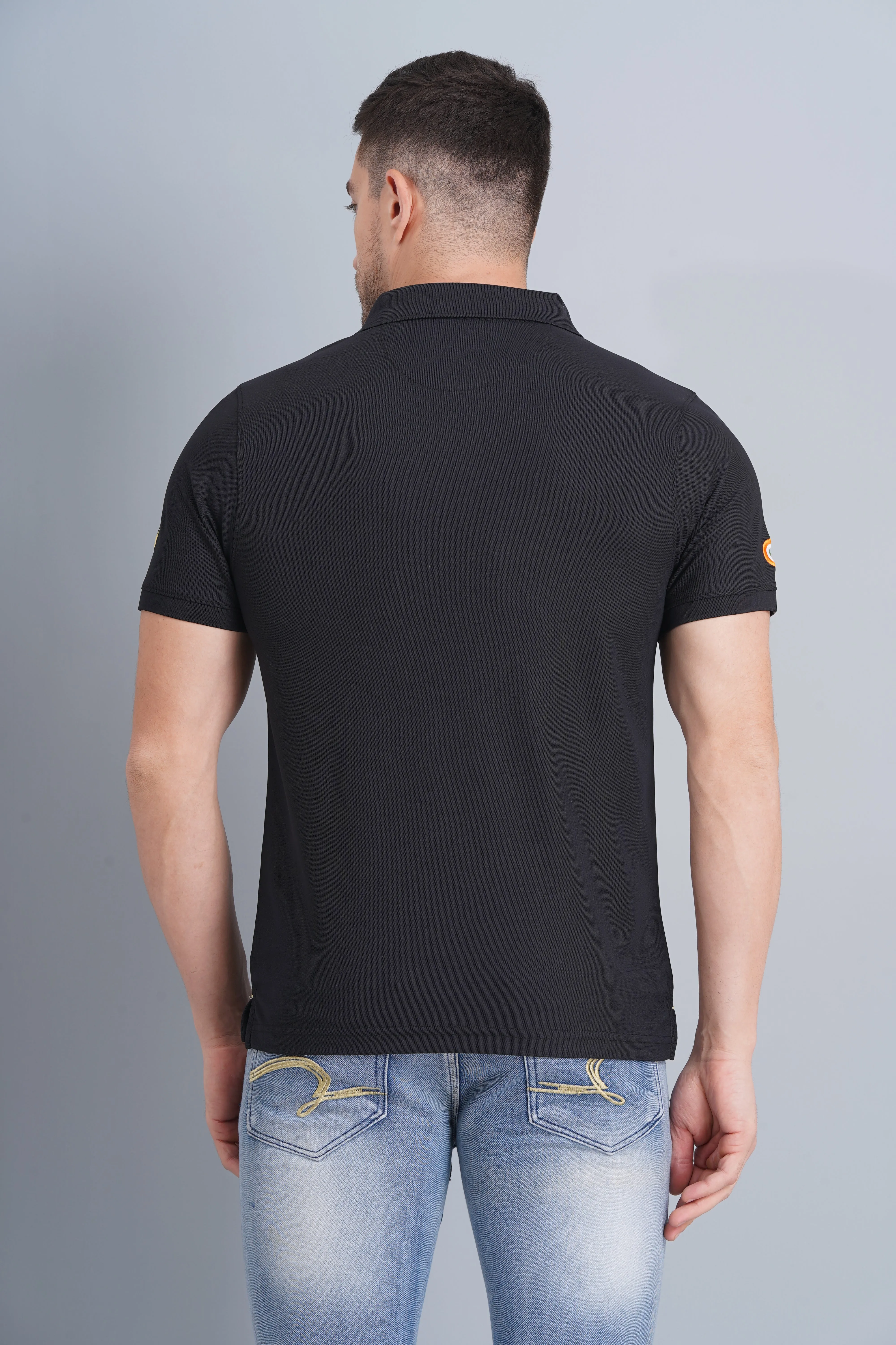 Smart Fit Men's Polo T Shirt Tejas Black