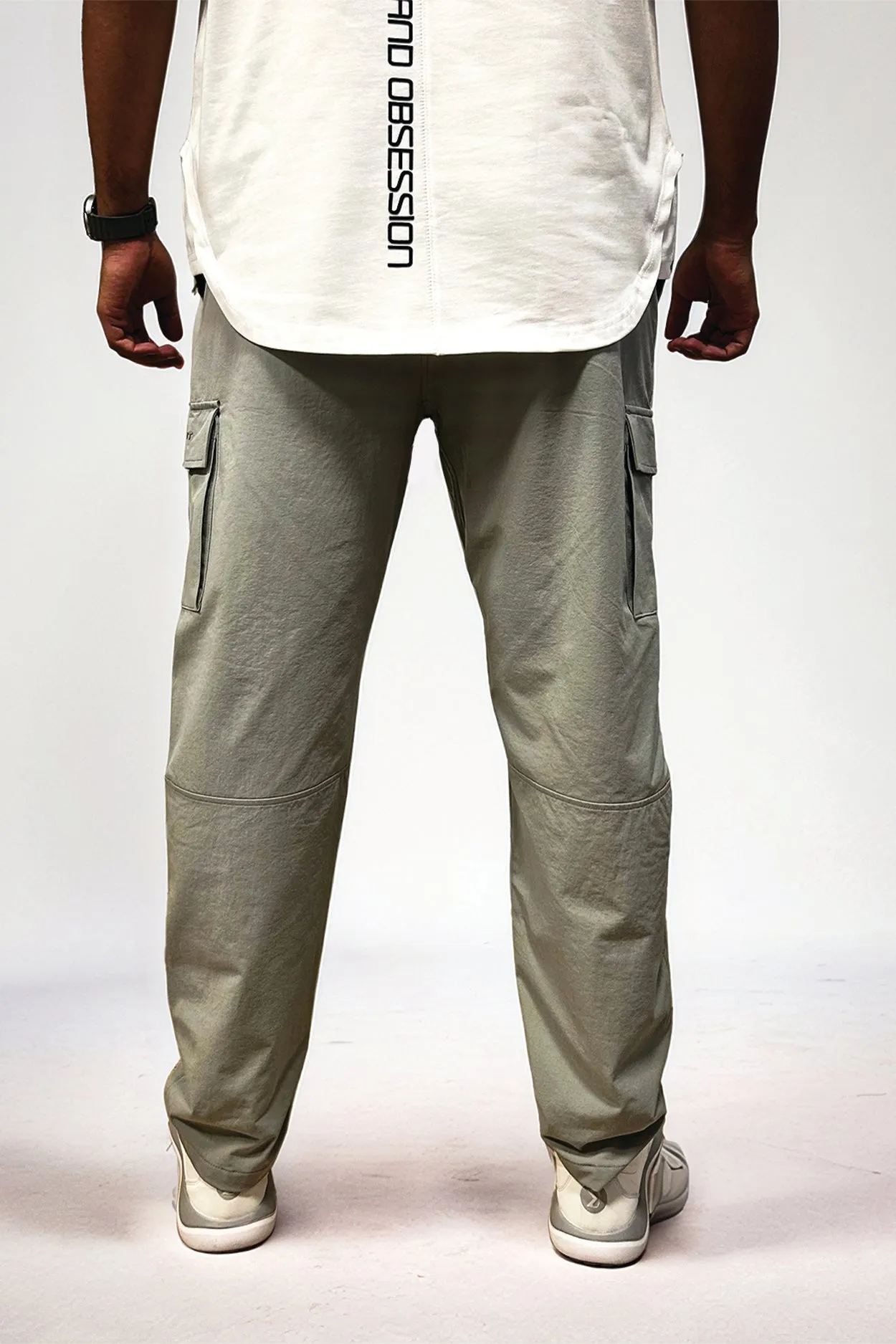 Anti Static Weave ComfortWaistband Cargo Joggers Gray
