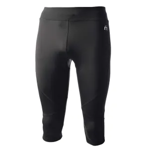 Mico pantalone sportivo a 3/4 da uomo X-Performance Run elasticizzato PA00446_007 nero Comfort Fit Leggings Chafe Resistant Edging