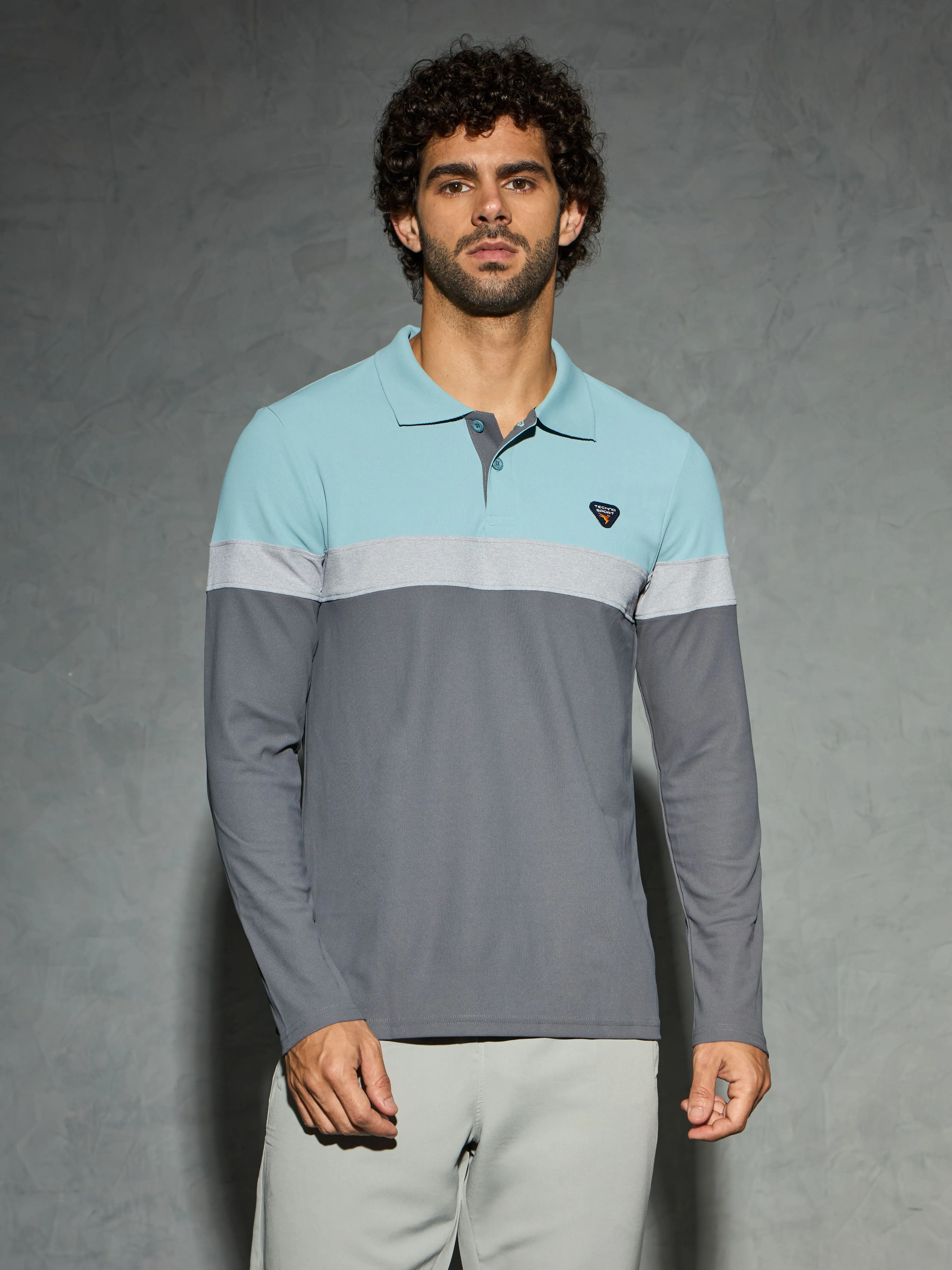 High-end Comfort Fit For All Men Colorblock Slim Fit Polo T-shirt with MATPIQ