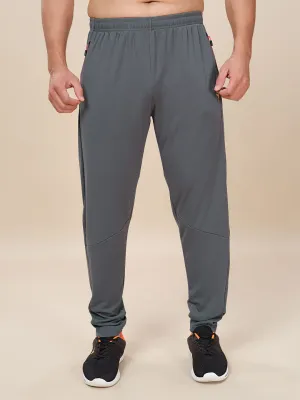 Locking Zippers Flex Pants Capri Men Plus Size Solid Slim Fit Trackpants with TECHNO DRY