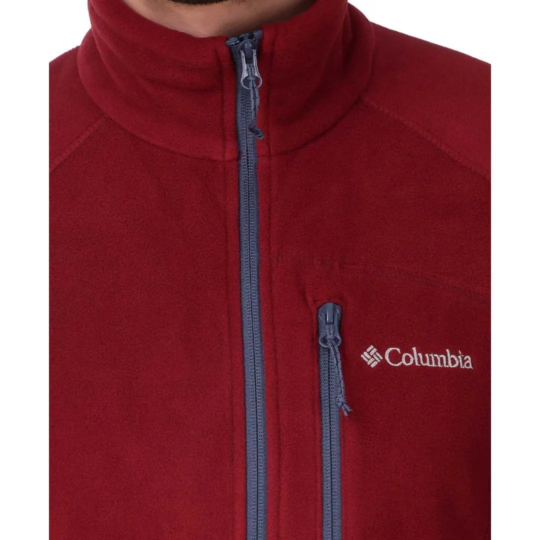 Style Moment Trail Tested Columbia Men Red Fast Trek II Full Zip Fleece
