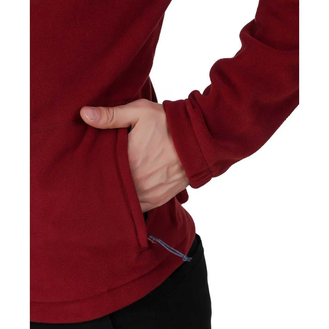 Columbia Men Red Fast Trek II Full Zip Fleece Daily Outfit Gear Recycled Polyester