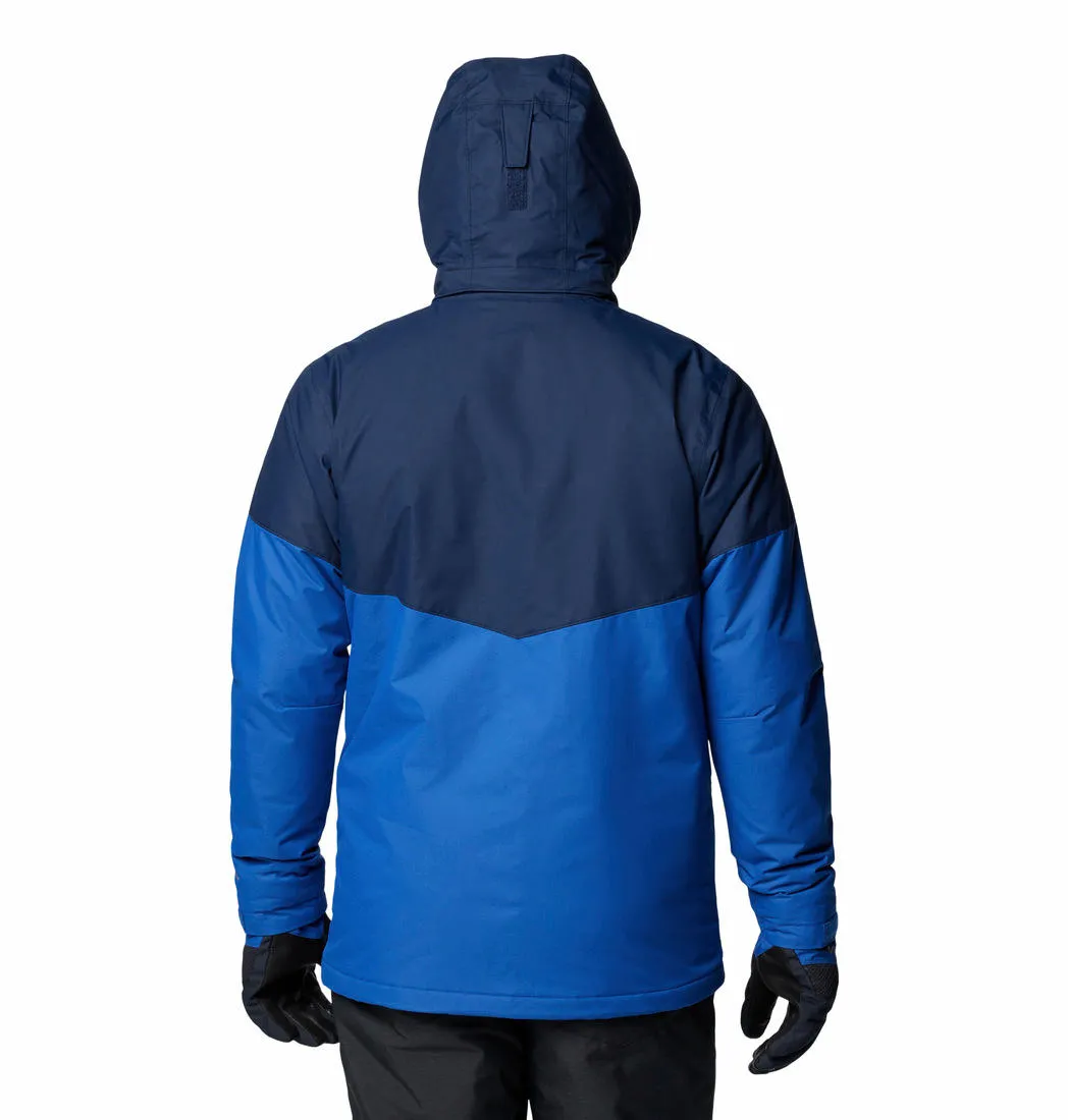 Columbia Men Blue Last Tracks II Jacket Windproof Outer Layer sports practice