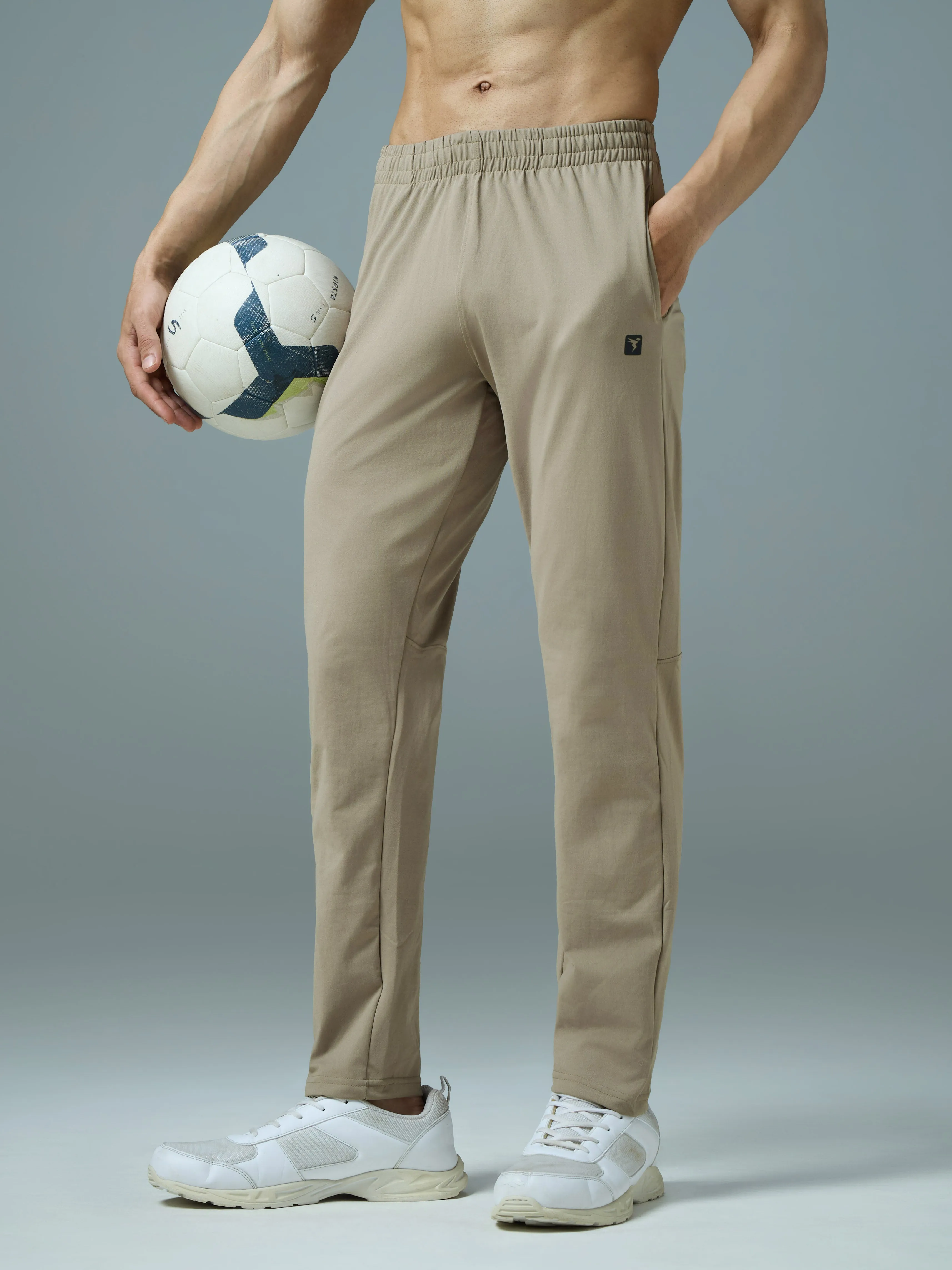 Men Solid Slim Fit Trackpants with 4 Way Crispy Max Comfort