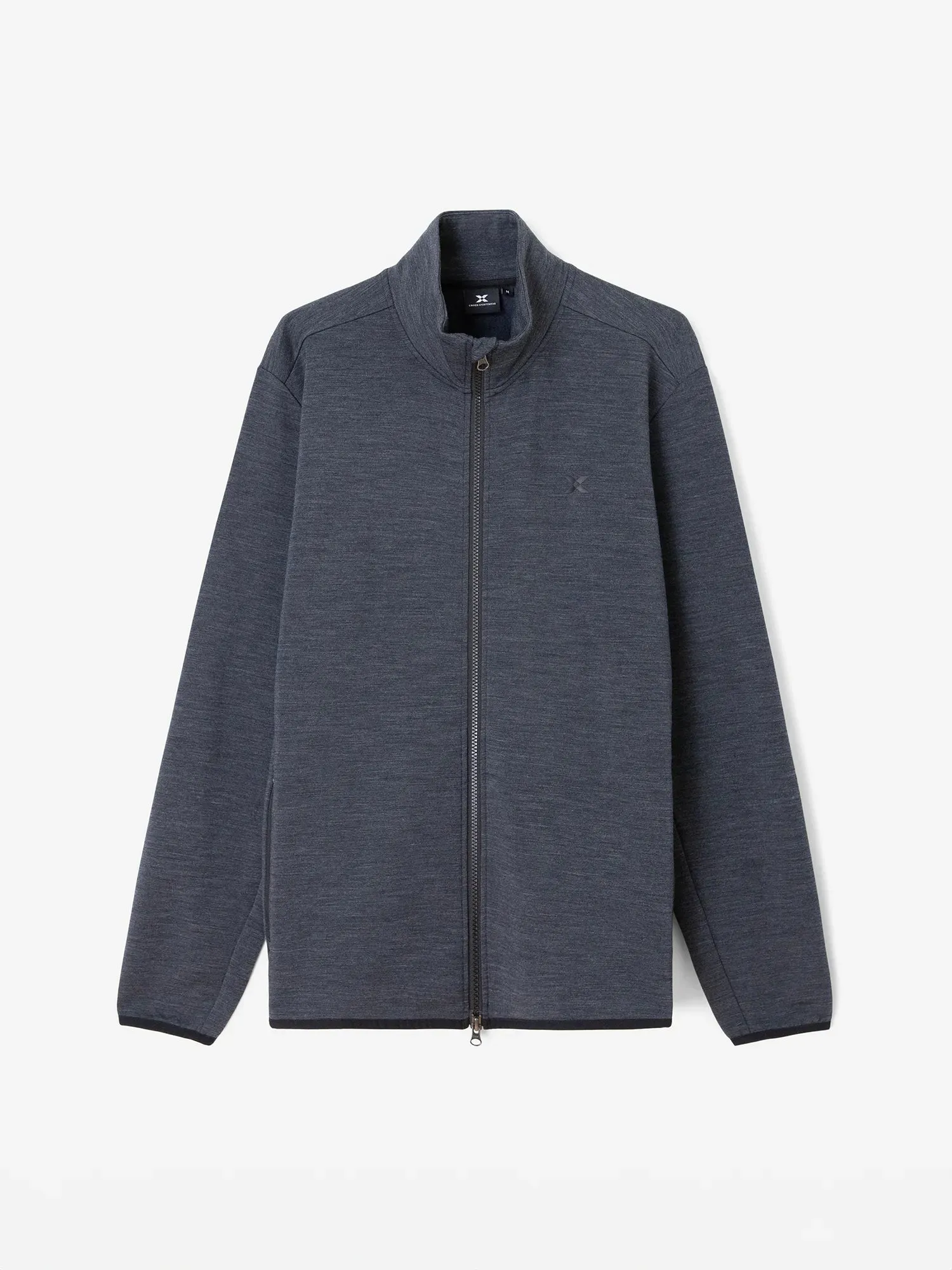 M MATT FULL ZIP Mid Grey product formal casual harmony Mesh Lining