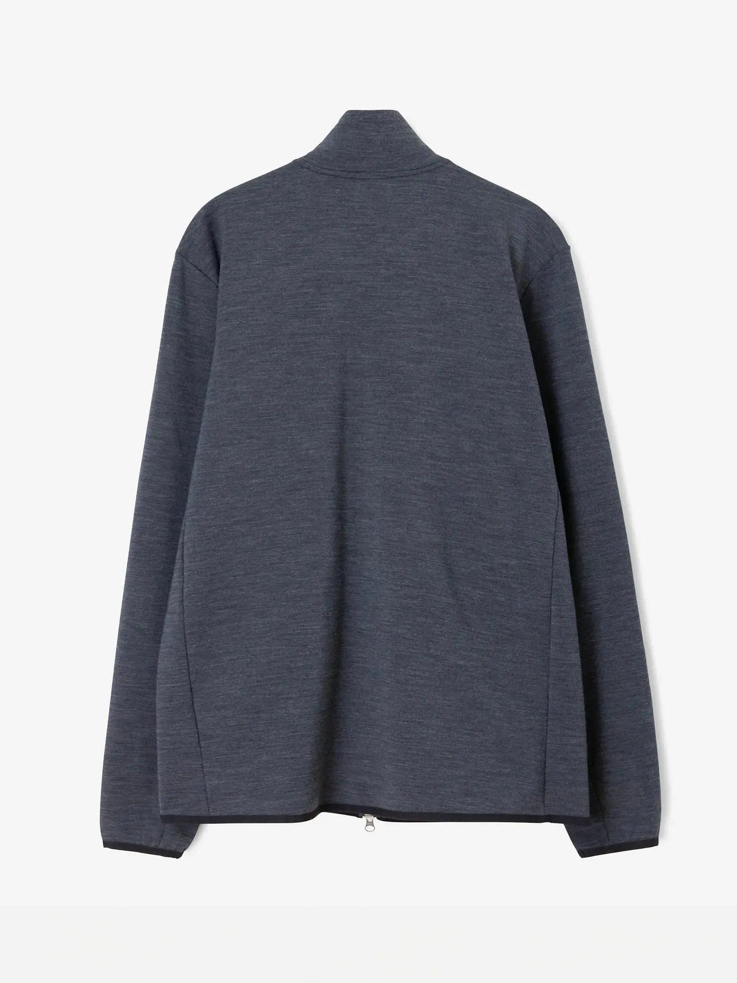 Soft Texture M MATT FULL ZIP Mid Grey