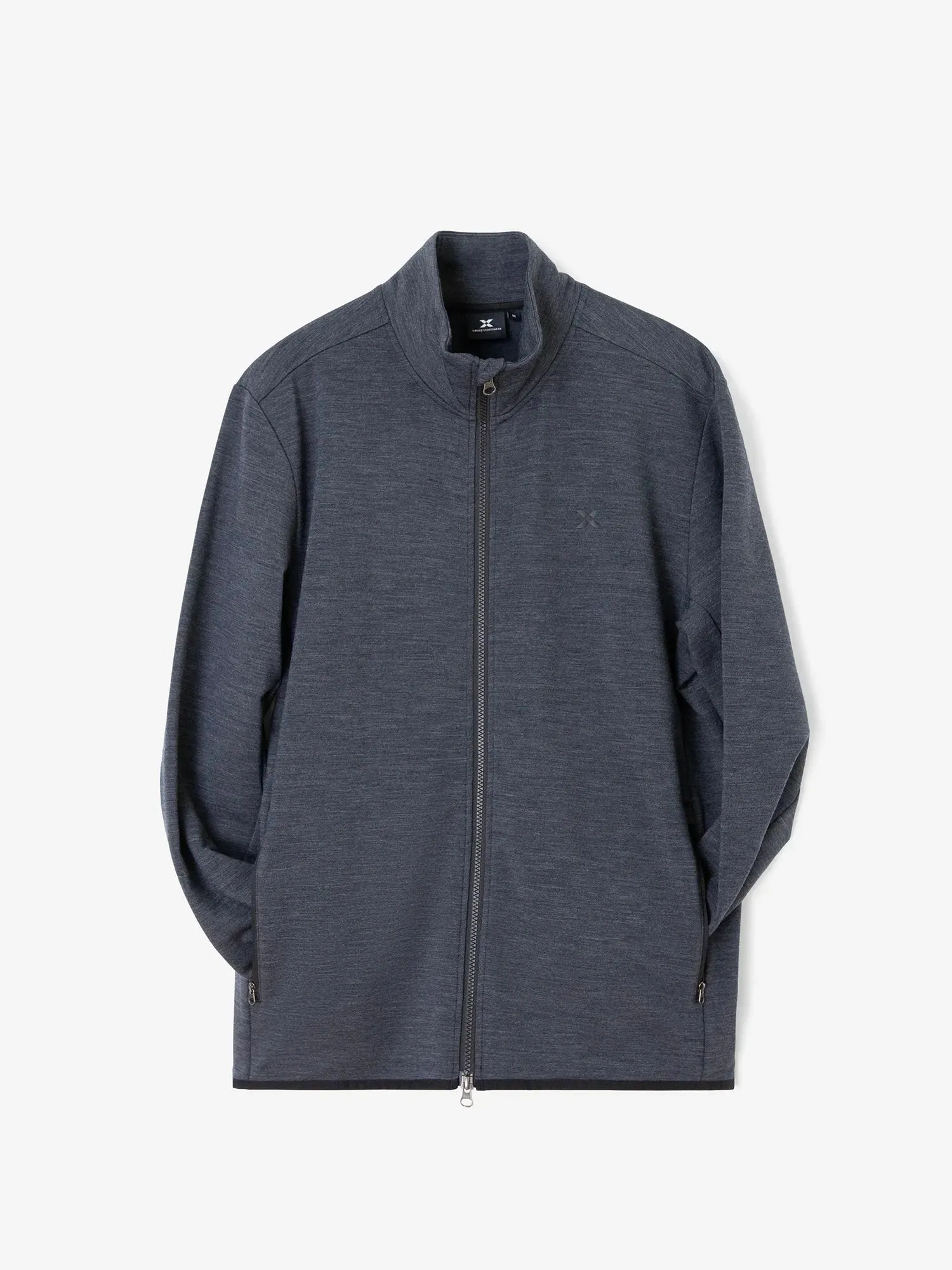 M MATT FULL ZIP Mid Grey product customer retention product handmade uniqueness