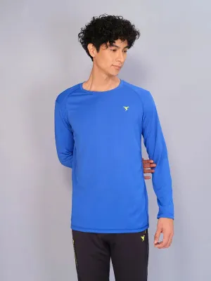 Men Solid Slim Fit Crew Neck T-shirt with TECHNO COOL Garment Dyed Technique
