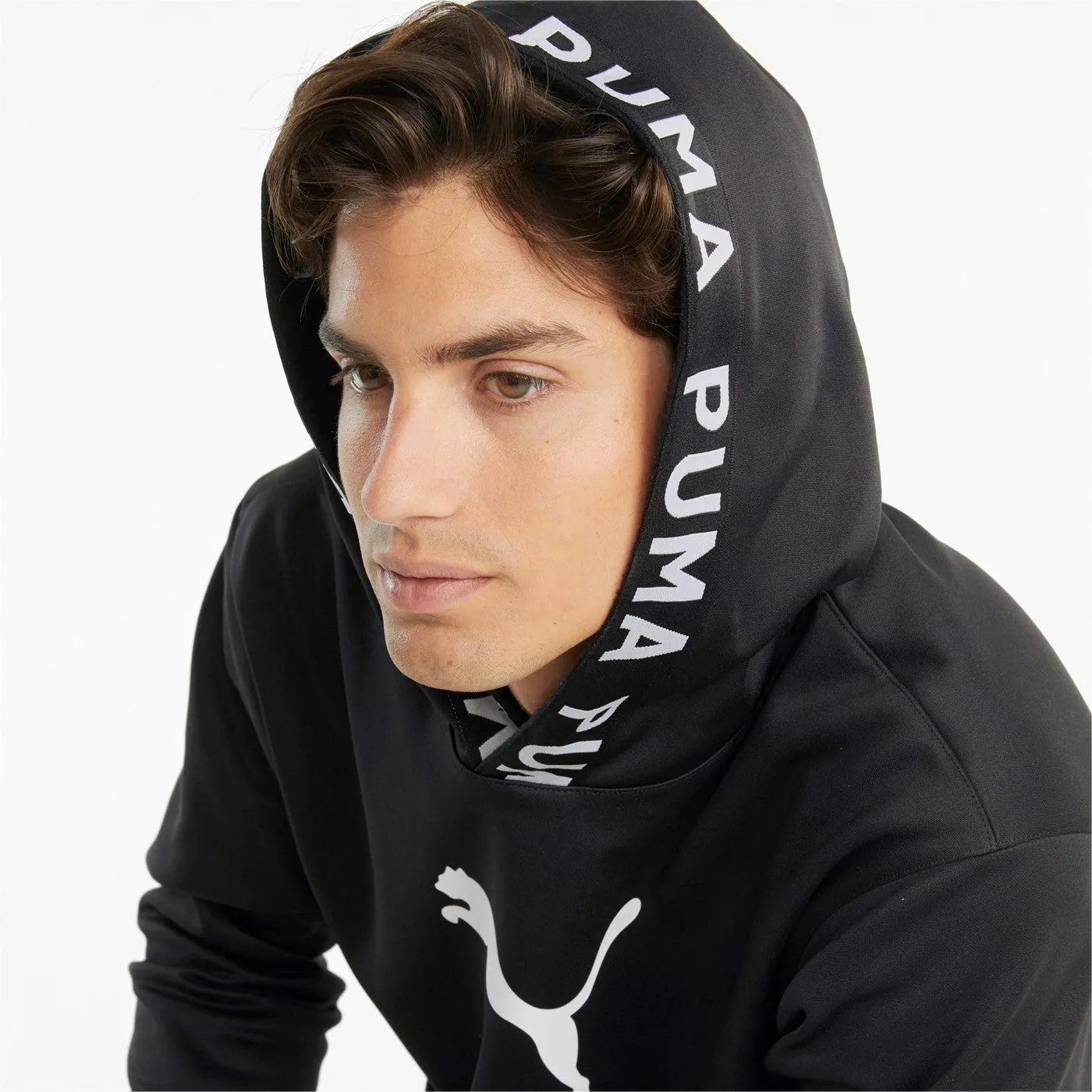 product party ready excitement Puma Train Power Fleece Hoodie 520893 01 black