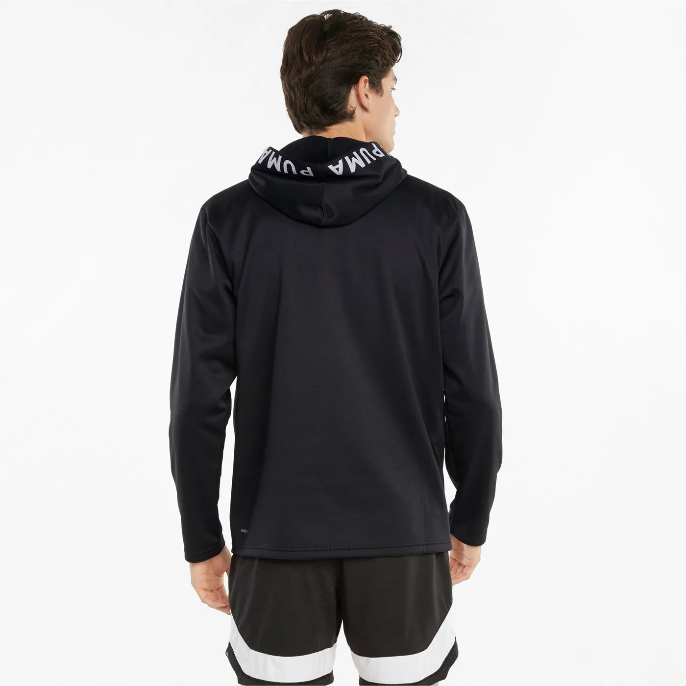 Puma Train Power Fleece Hoodie 520893 01 black product beach style charm product surfing suitability