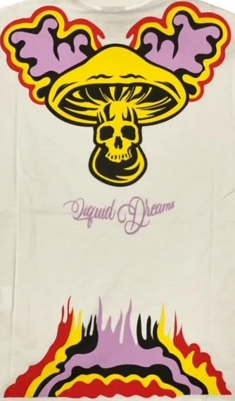 Mushroom T-shirt manica corta da uomo in cotone 19019-02 bianca StretchFabric