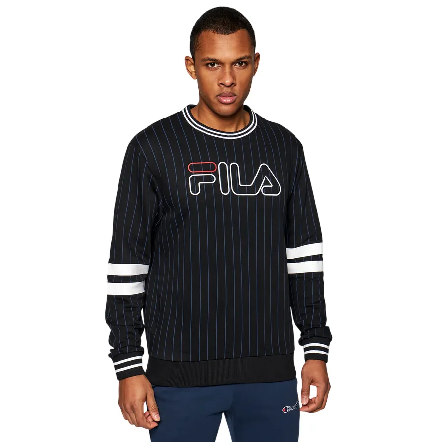 Fila felpa girocollo da uomo Jamy 683271 002 nero quick dry right for hot weather