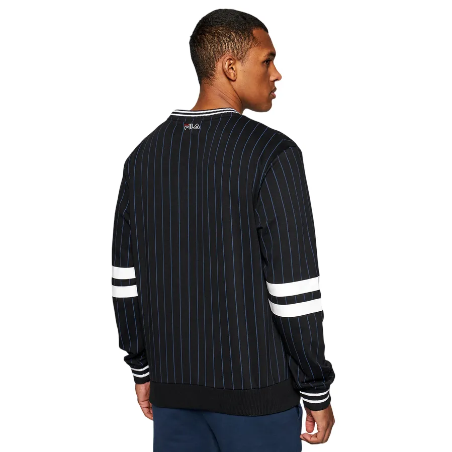 product budget friendly choice Fila felpa girocollo da uomo Jamy 683271 002 nero
