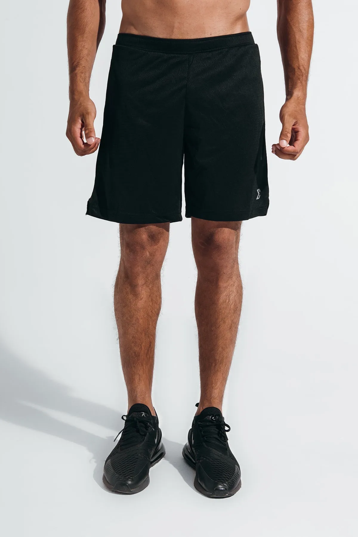 Four Way Stretch Fabric Comfy Vibes Impact 9 inches Short Black