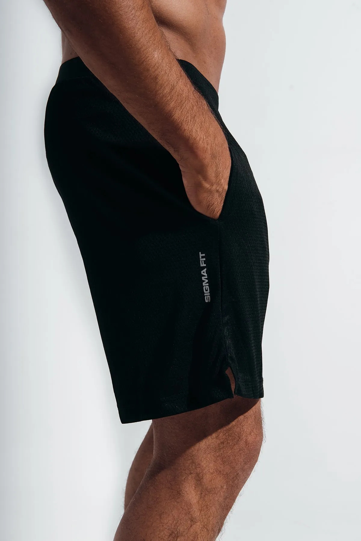 Simple Waist Impact 9 inches Short Black