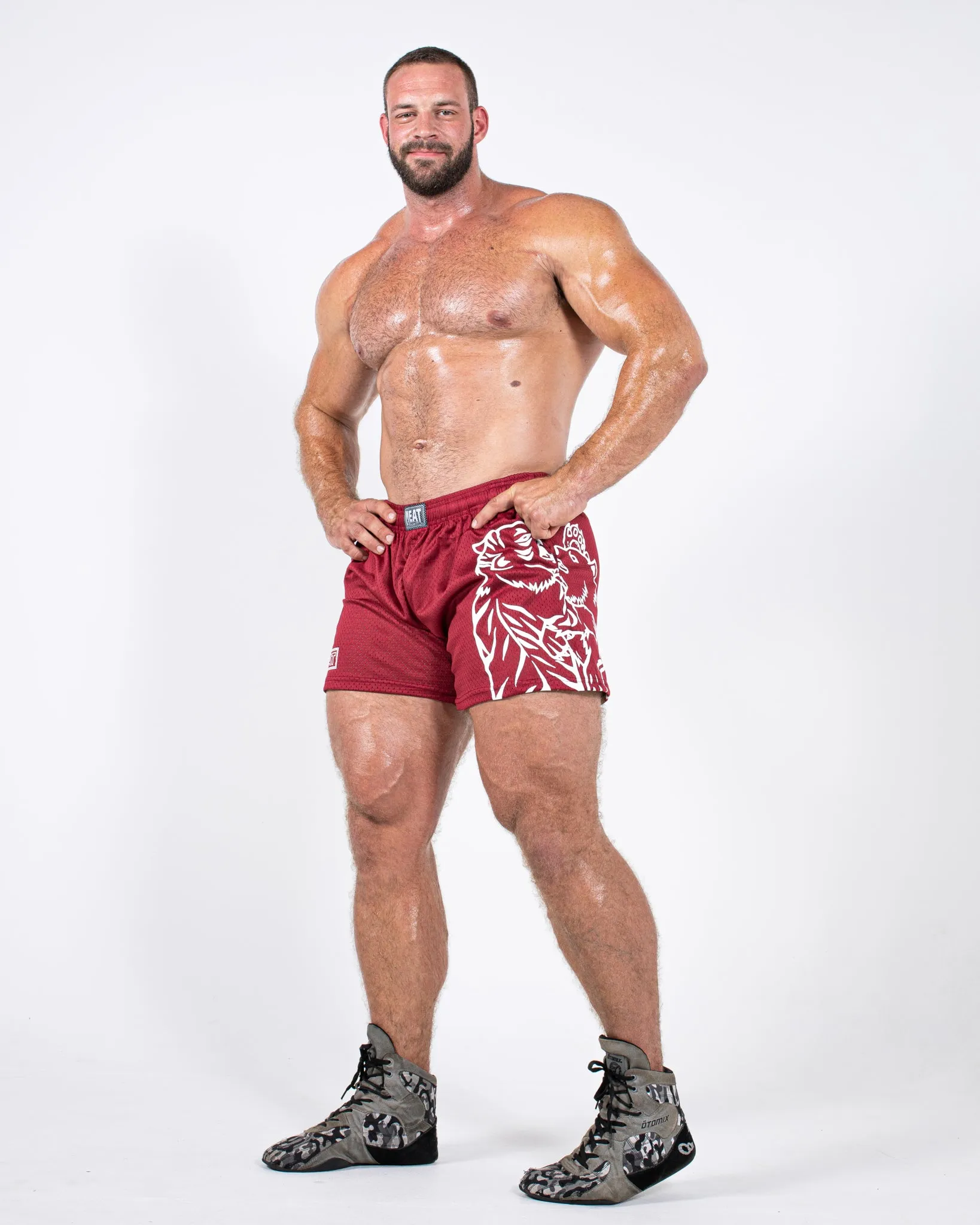 TRAINING SHORTS ?C CLUB / BURGUNDY RED Quick Adjust Toggles