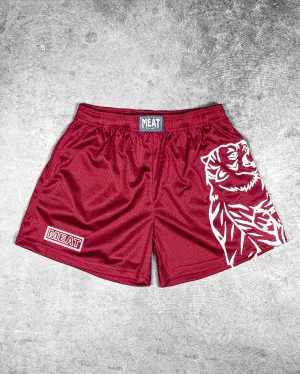 TRAINING SHORTS ?C CLUB / BURGUNDY RED Flex Wear Flex Foam Insert