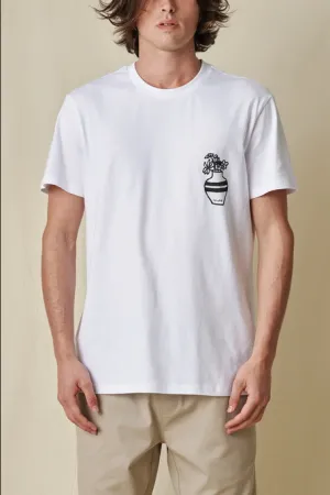Globe T-shirt manica corta Bootleg Dreams Tee SS GB02241004 WHT white Street Smart Water Based Ink