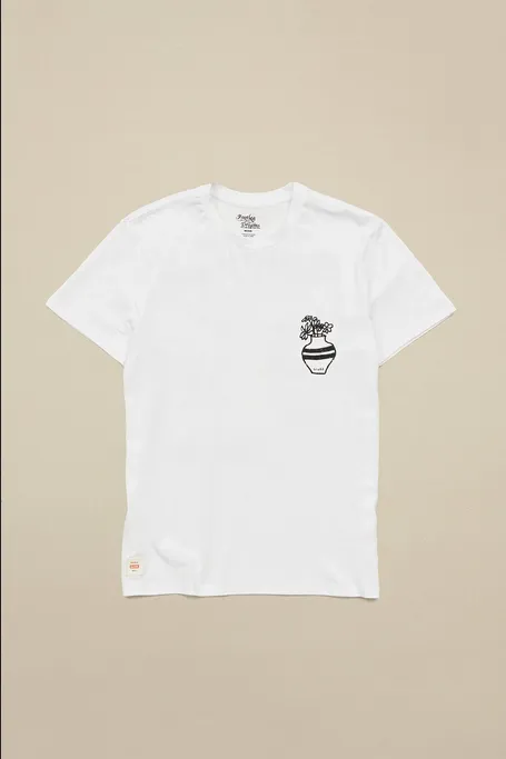 Globe T-shirt manica corta Bootleg Dreams Tee SS GB02241004 WHT white Business Meeting