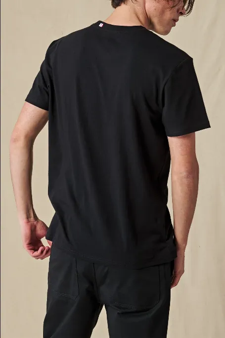 Brushed Interior Lining Anti Static Finish Globe t-shirt da uomo manica corta Dion Agius Hollow GB02110003-BLK nero