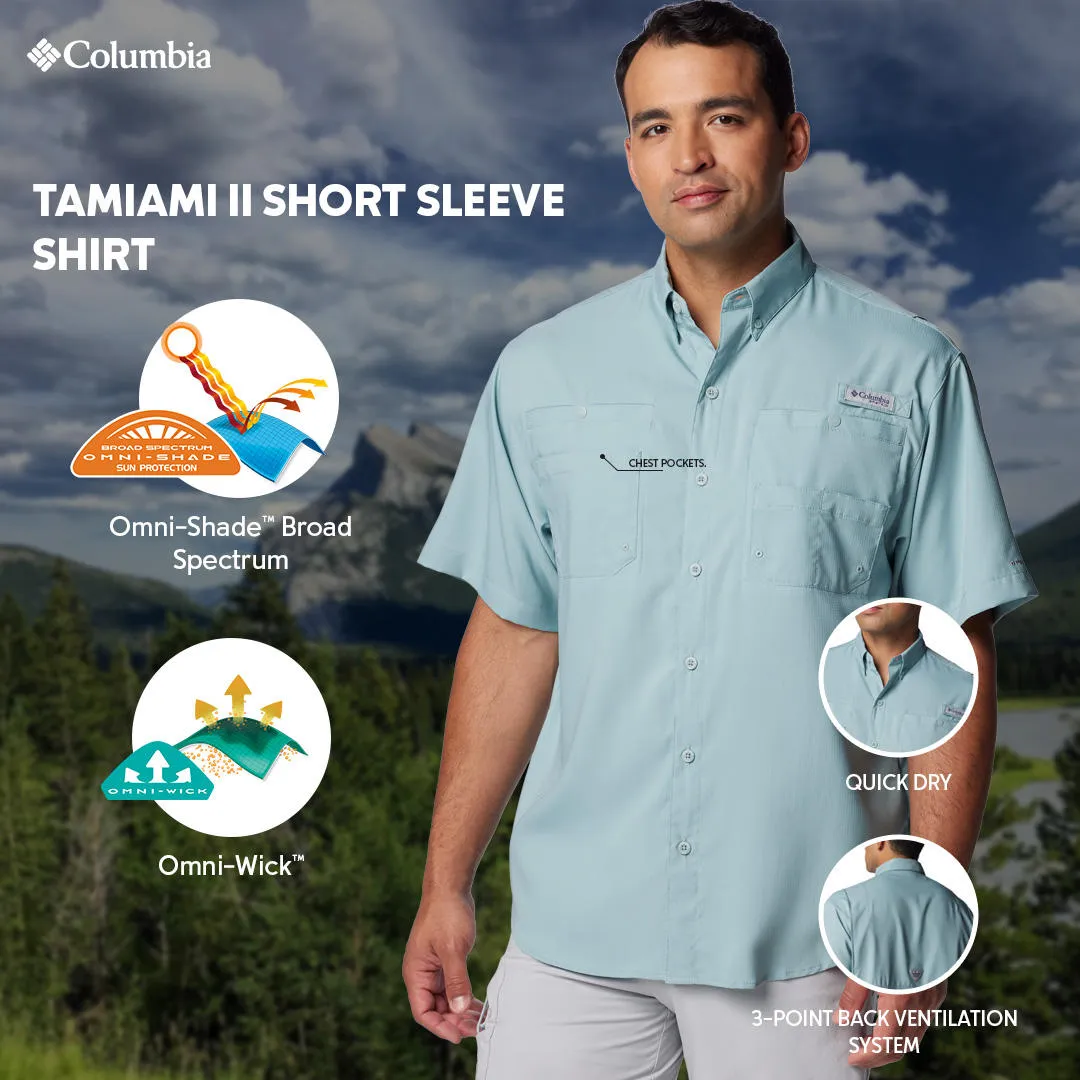 Stylish Shoes Effortless Style Columbia Men Blue Tamiami II SS Shirt (Sun Protection)
