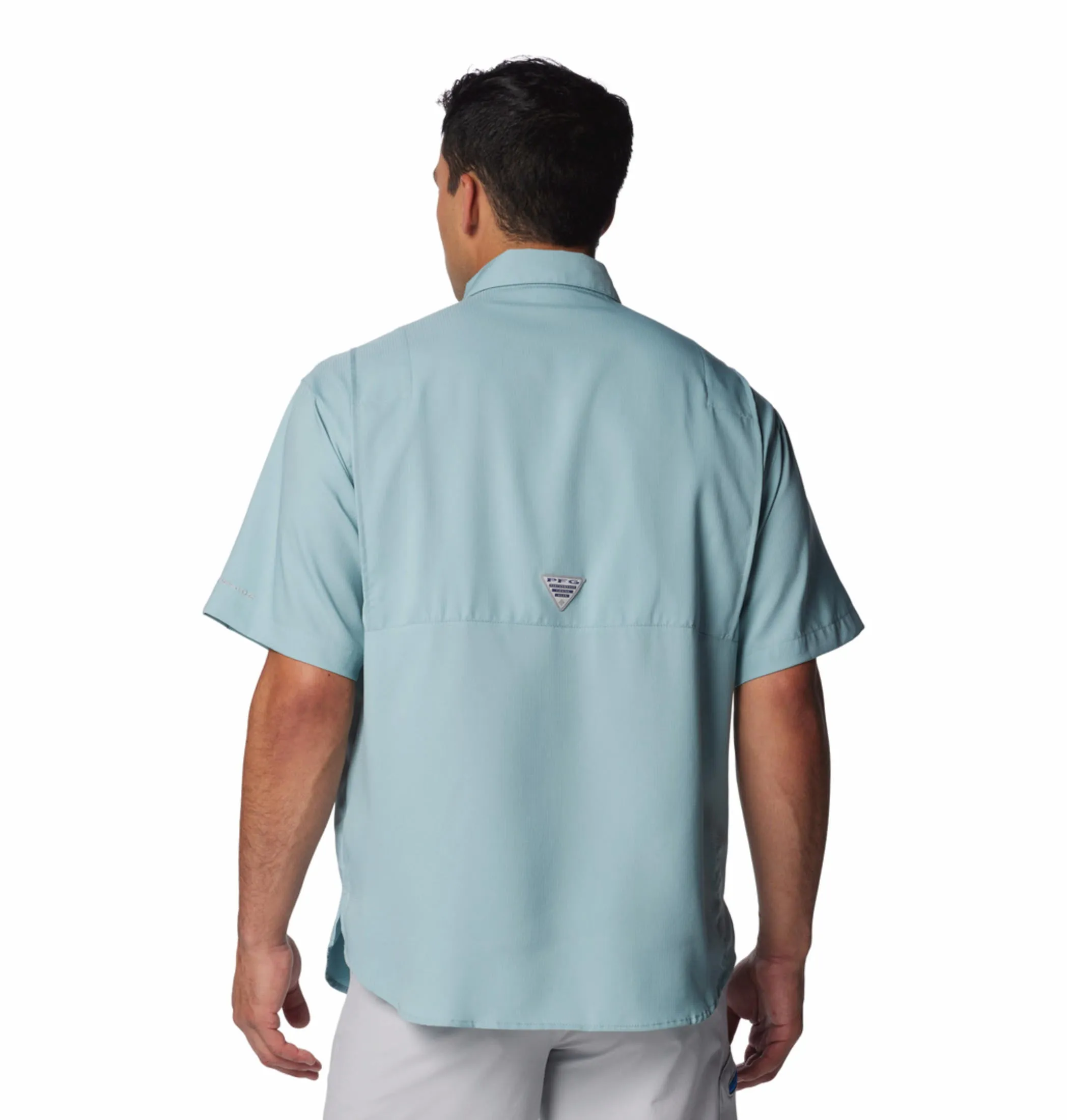 Columbia Men Blue Tamiami II SS Shirt (Sun Protection) ReinforcedHems