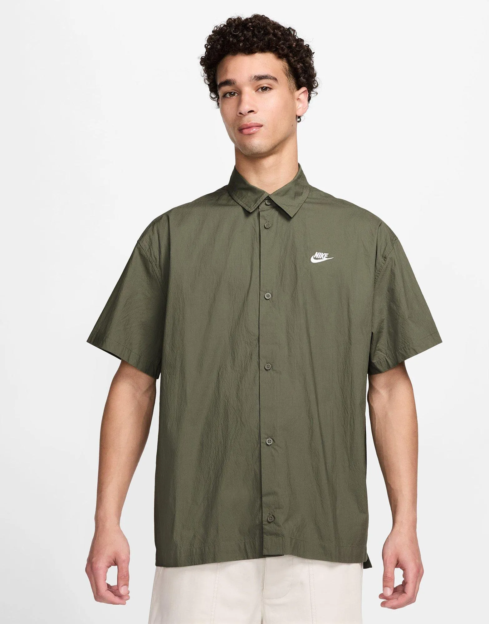 Club Short-Sleeve Button-Down Shirt Quick Wear Unisex Fit