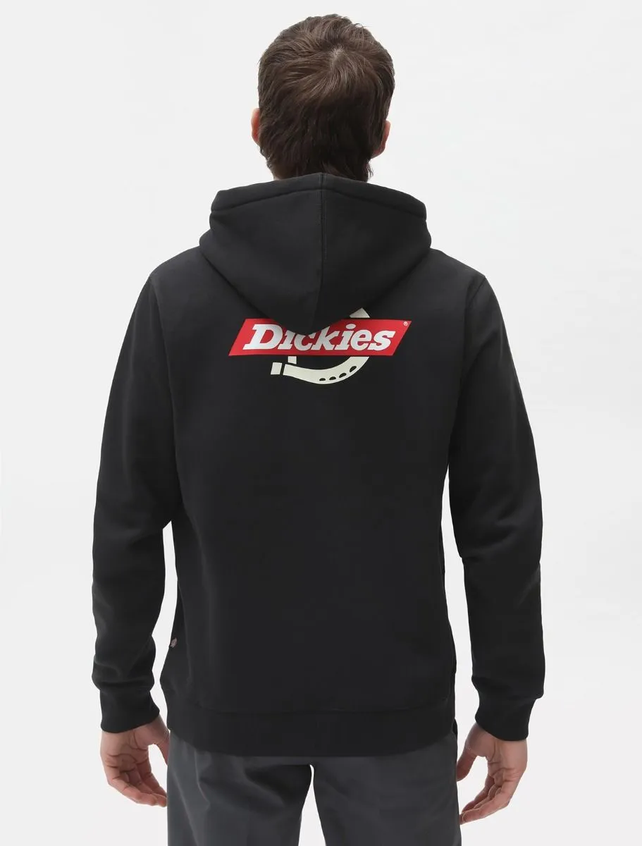 Chilly Day Wear Dickies Felpa da uomo con cappuccio Ruston DK0A4XAHBLK nero