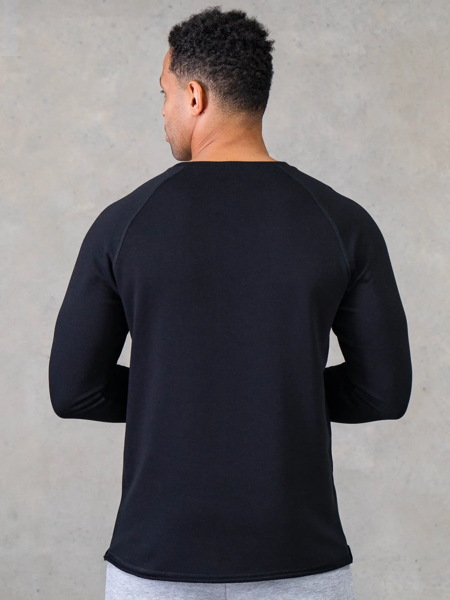 Legacy Crewneck - Black quick dry