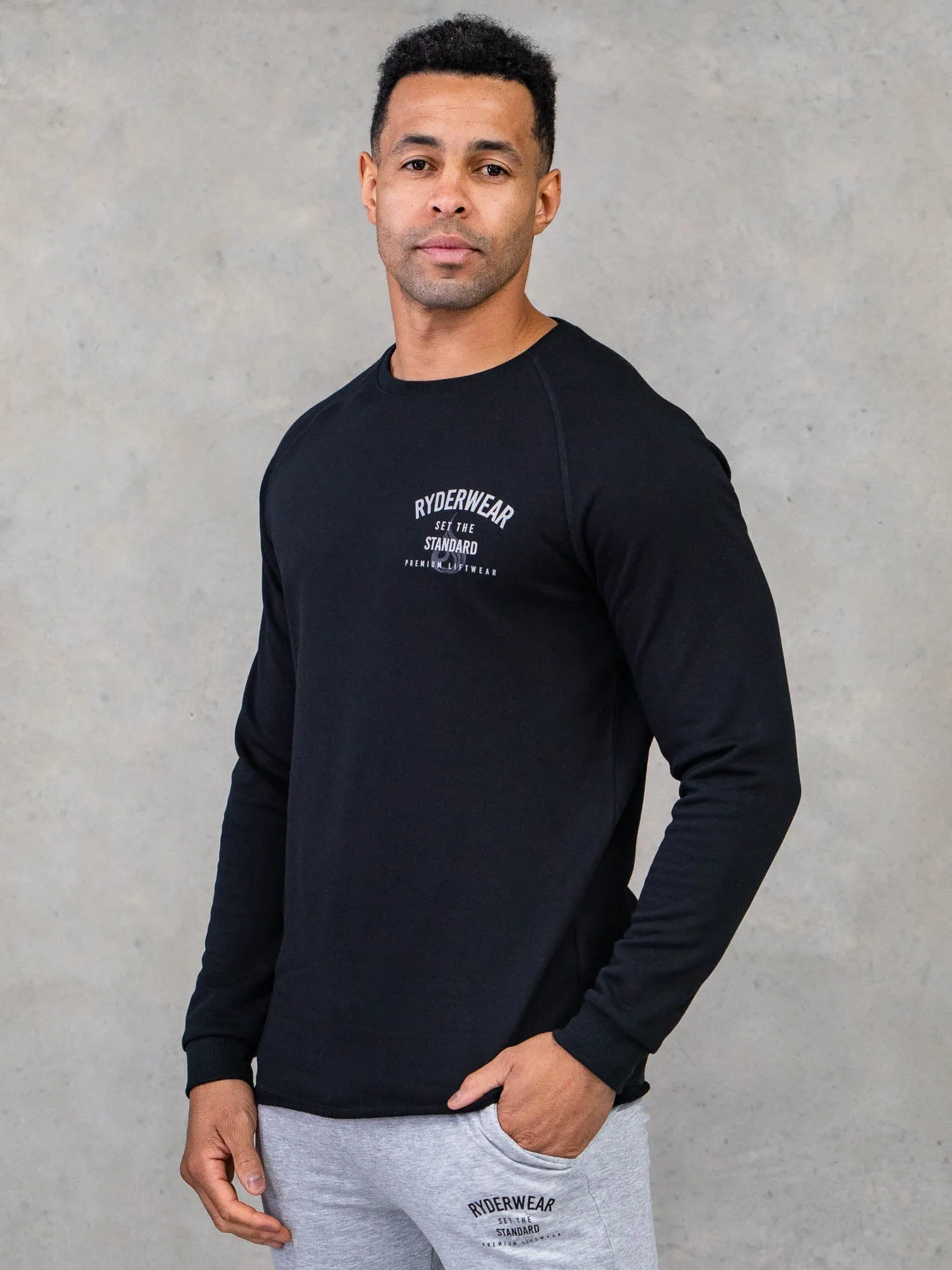 Legacy Crewneck - Black Layered Wear Trendy Wearable