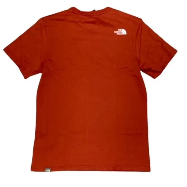 Urban Style Trend The North Face maglietta manica corta Mount Line NF00A3G2UBR1 rosso mattone