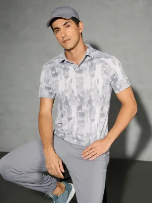 Sport Glow Lightweight Jacket Men Printed Slim Fit Polo T-shirt with TECHNOCOOL 